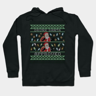 Drunk Santa Ugly Christmas Sweater Hoodie